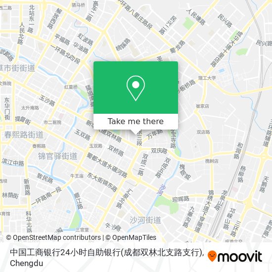 中国工商银行24小时自助银行(成都双林北支路支行) map