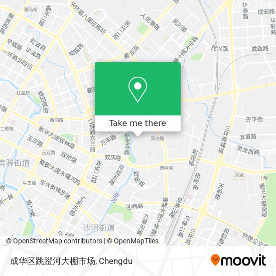 成华区跳蹬河大棚市场 map