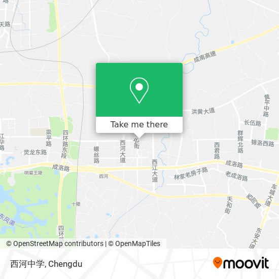 西河中学 map