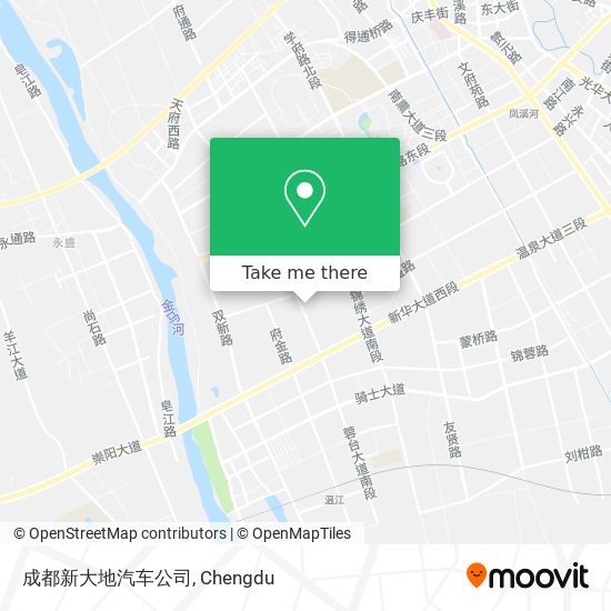 成都新大地汽车公司 map