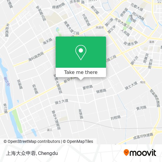 上海大众申蓉 map