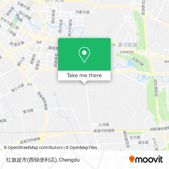红旗超市(西锦便利店) map