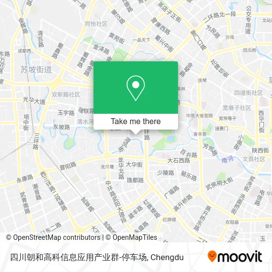 四川朝和高科信息应用产业群-停车场 map