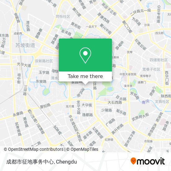 成都市征地事务中心 map