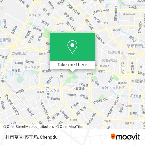 杜甫草堂-停车场 map