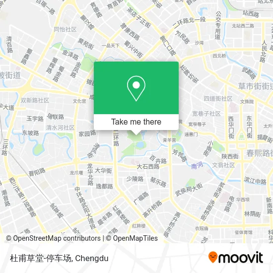 杜甫草堂-停车场 map