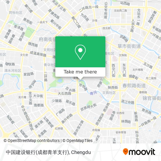 中国建设银行(成都青羊支行) map