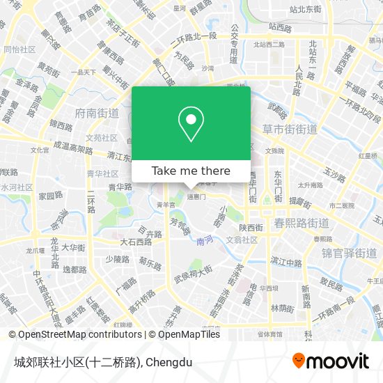城郊联社小区(十二桥路) map