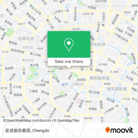 老成都杂酱面 map