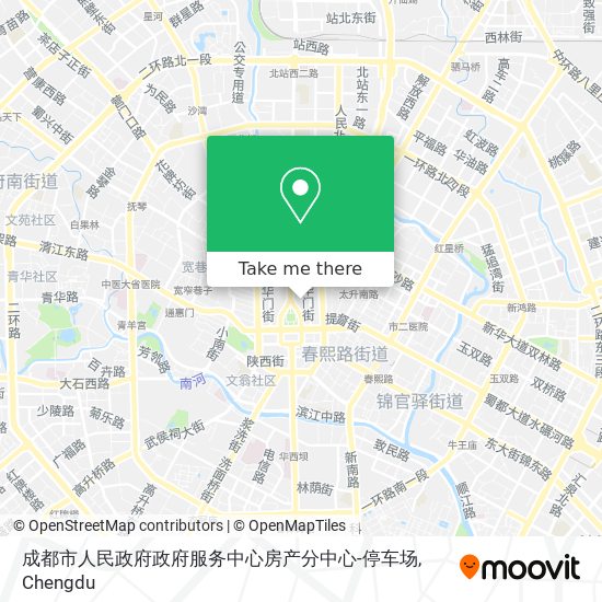 成都市人民政府政府服务中心房产分中心-停车场 map