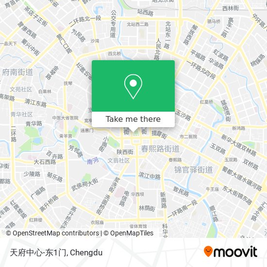 天府中心-东1门 map