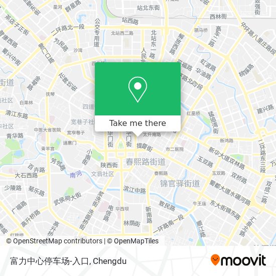 富力中心停车场-入口 map