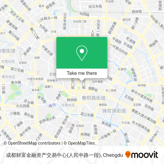 成都财富金融资产交易中心(人民中路一段) map
