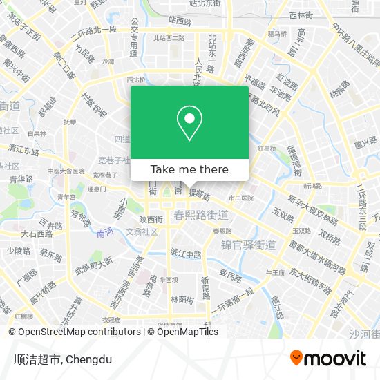 顺洁超市 map