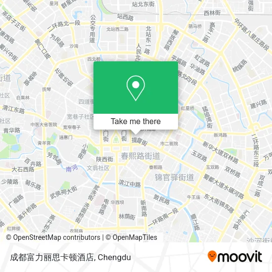 成都富力丽思卡顿酒店 map