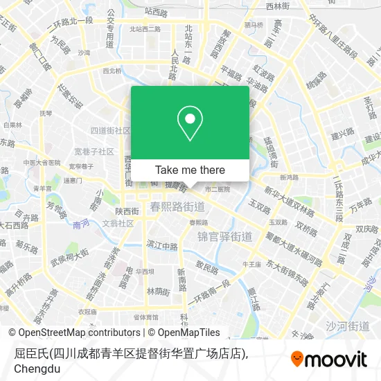 屈臣氏(四川成都青羊区提督街华置广场店店) map