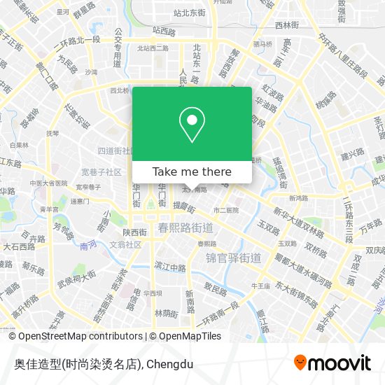 奥佳造型(时尚染烫名店) map
