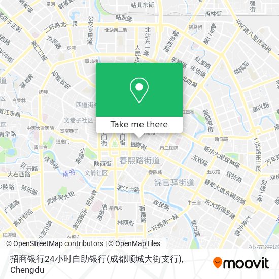 招商银行24小时自助银行(成都顺城大街支行) map