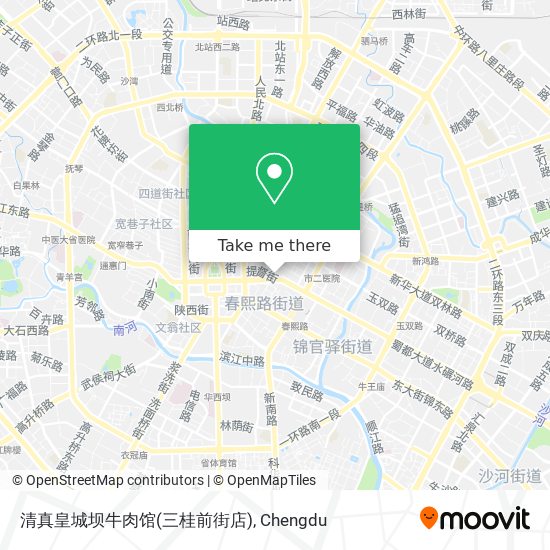 清真皇城坝牛肉馆(三桂前街店) map