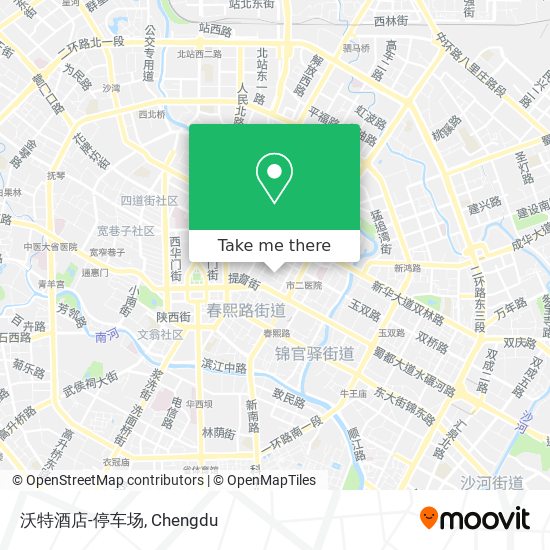 沃特酒店-停车场 map