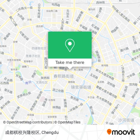 成都棋校兴隆校区 map