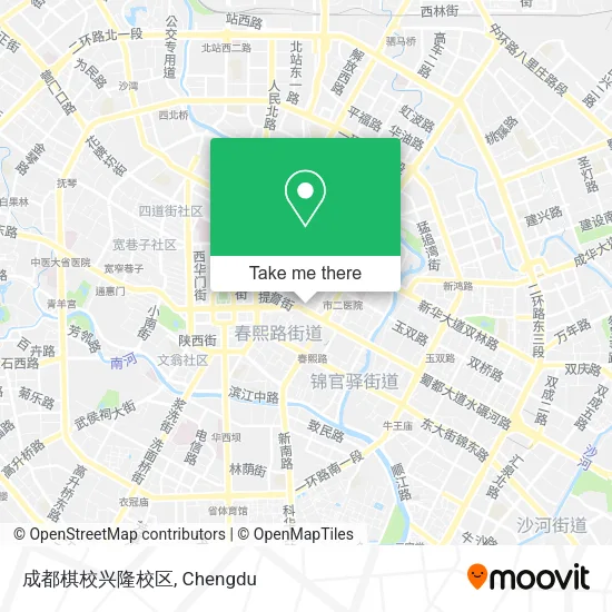 成都棋校兴隆校区 map