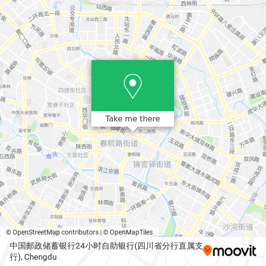 中国邮政储蓄银行24小时自助银行(四川省分行直属支行) map