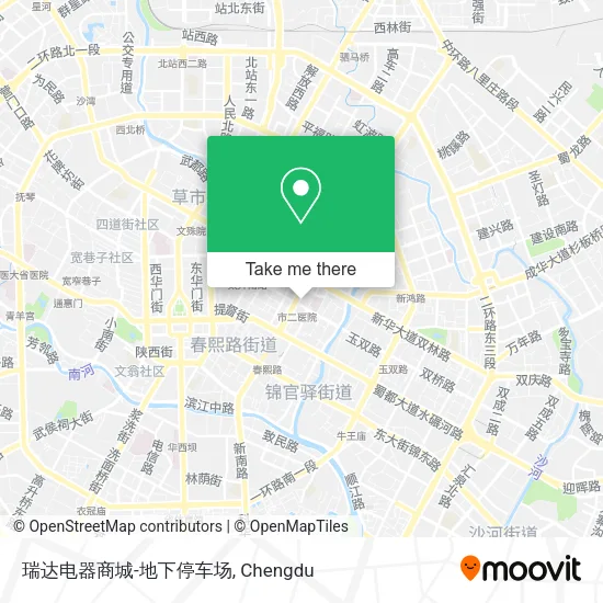 瑞达电器商城-地下停车场 map