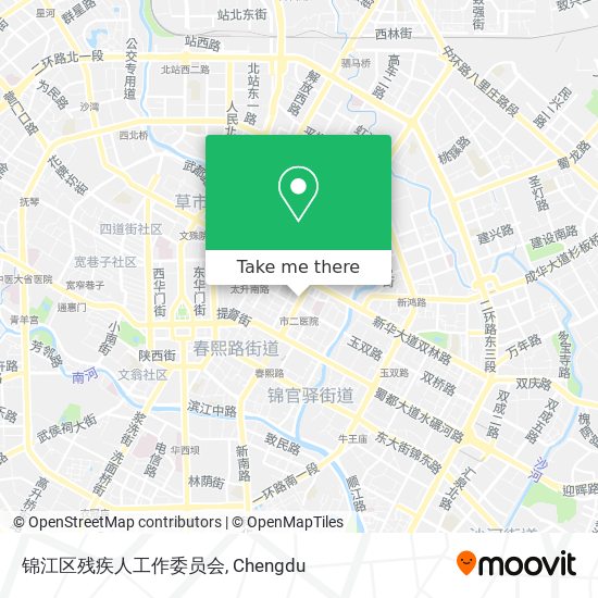 锦江区残疾人工作委员会 map