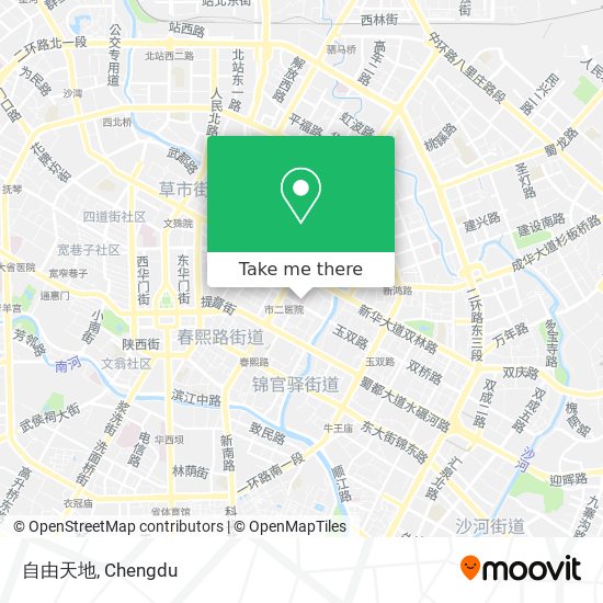 自由天地 map