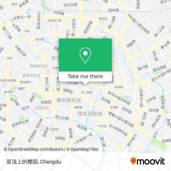 屋顶上的樱园 map