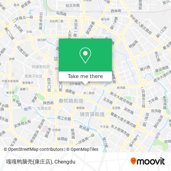嘎嘎鸭脑壳(康庄店) map