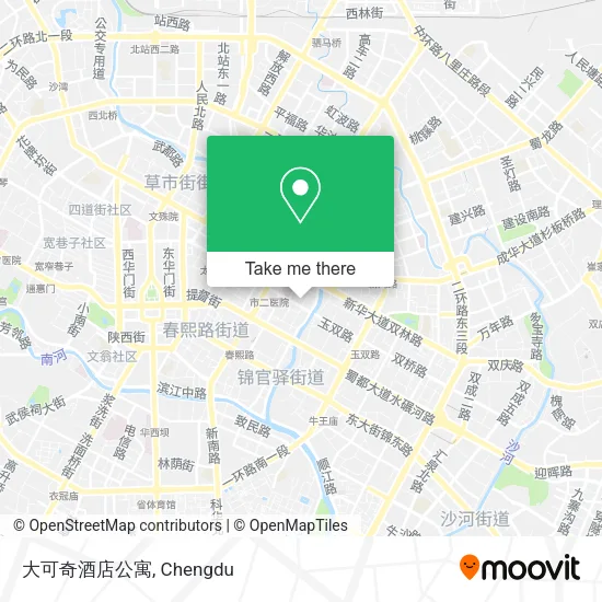 大可奇酒店公寓 map