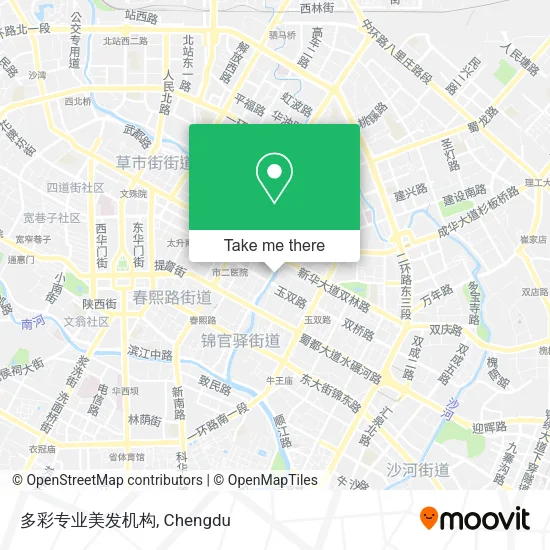 多彩专业美发机构 map