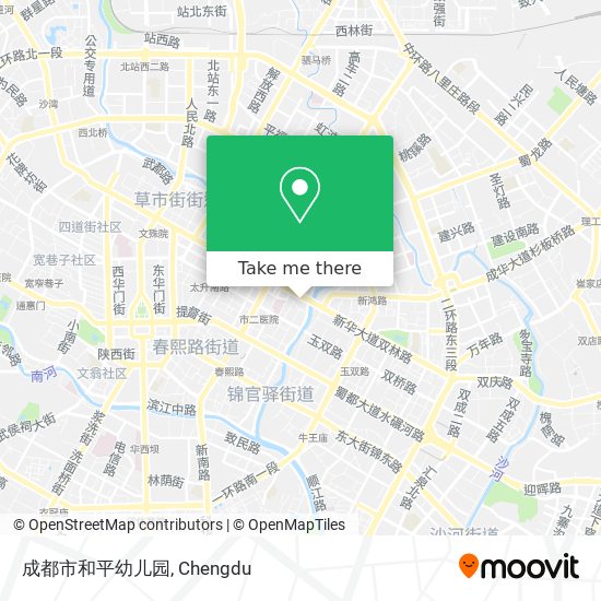 成都市和平幼儿园 map