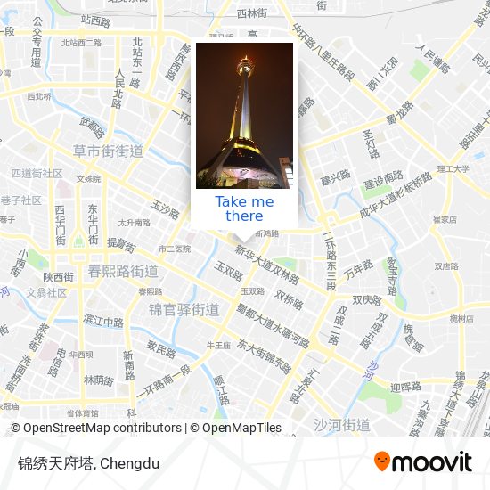 锦绣天府塔 map