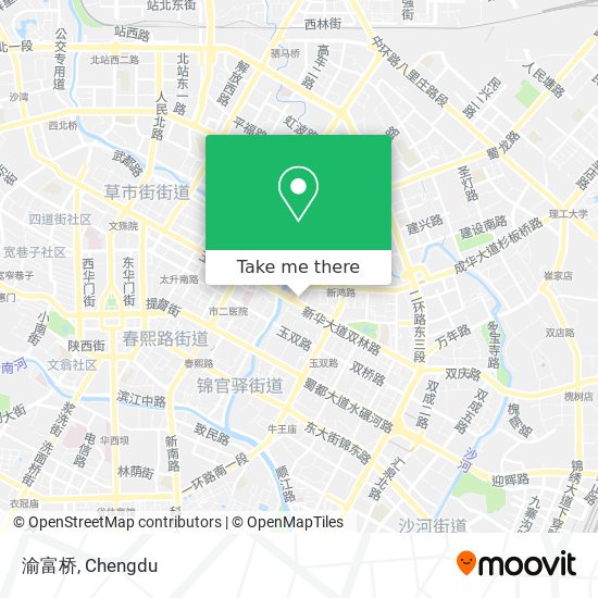 渝富桥 map