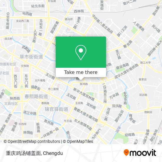 重庆鸡汤铺盖面 map