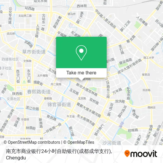 南充市商业银行24小时自助银行(成都成华支行) map