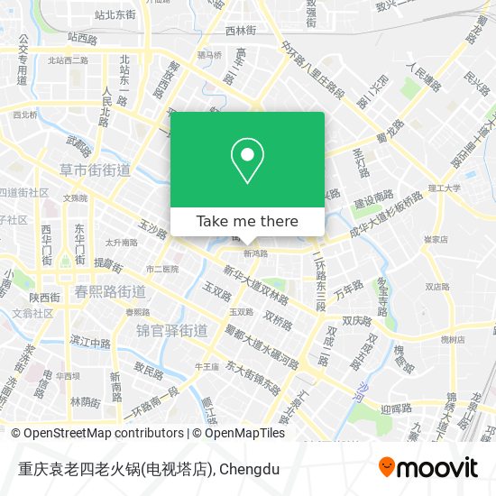 重庆袁老四老火锅(电视塔店) map