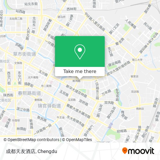 成都天友酒店 map