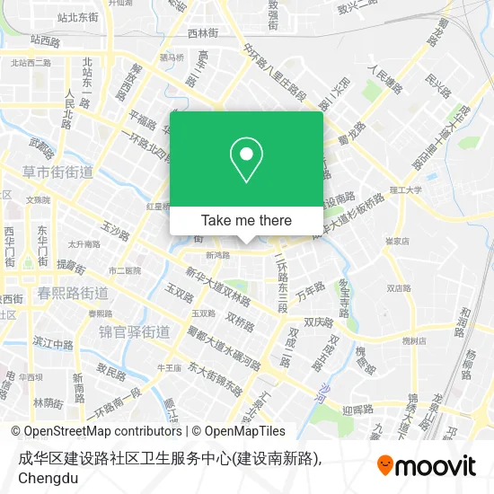 成华区建设路社区卫生服务中心(建设南新路) map