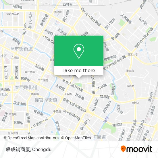 攀成钢商厦 map
