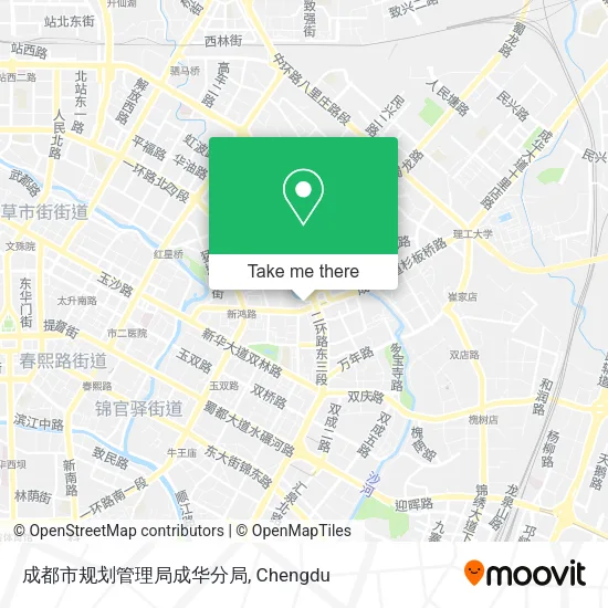 成都市规划管理局成华分局 map