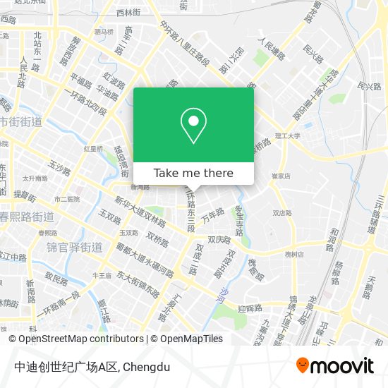 中迪创世纪广场A区 map
