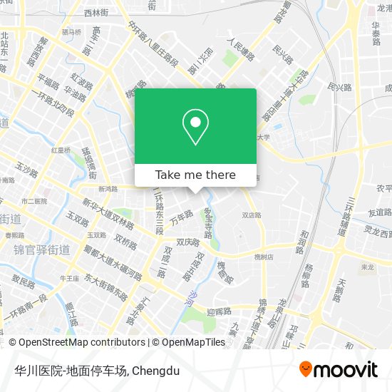 华川医院-地面停车场 map