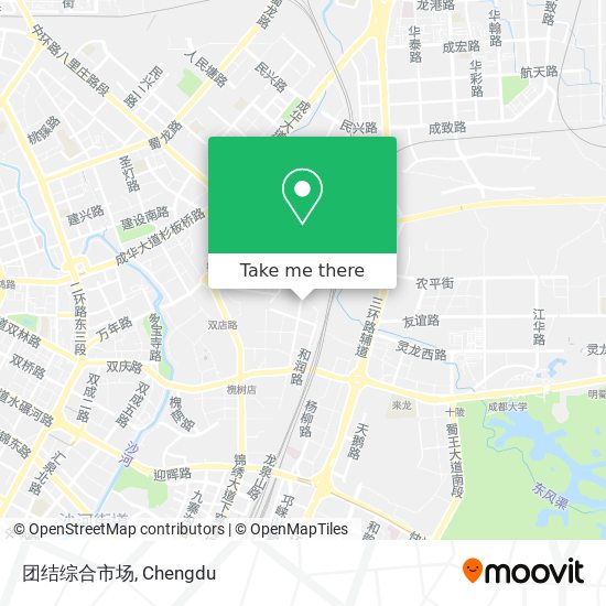 团结综合市场 map