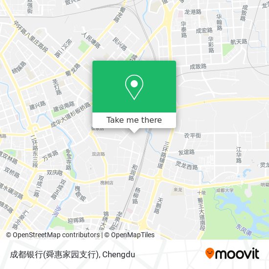成都银行(舜惠家园支行) map