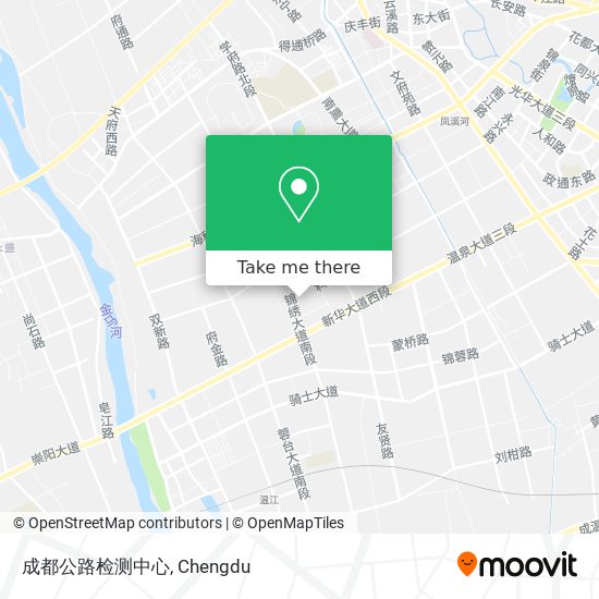 成都公路检测中心 map