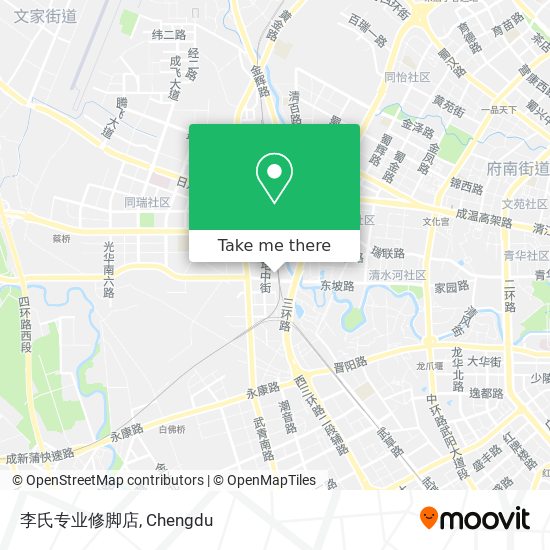 李氏专业修脚店 map